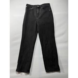 Madewell Women's Classic Straight Leg Black Denim Jeans - Size 26 (28x25)